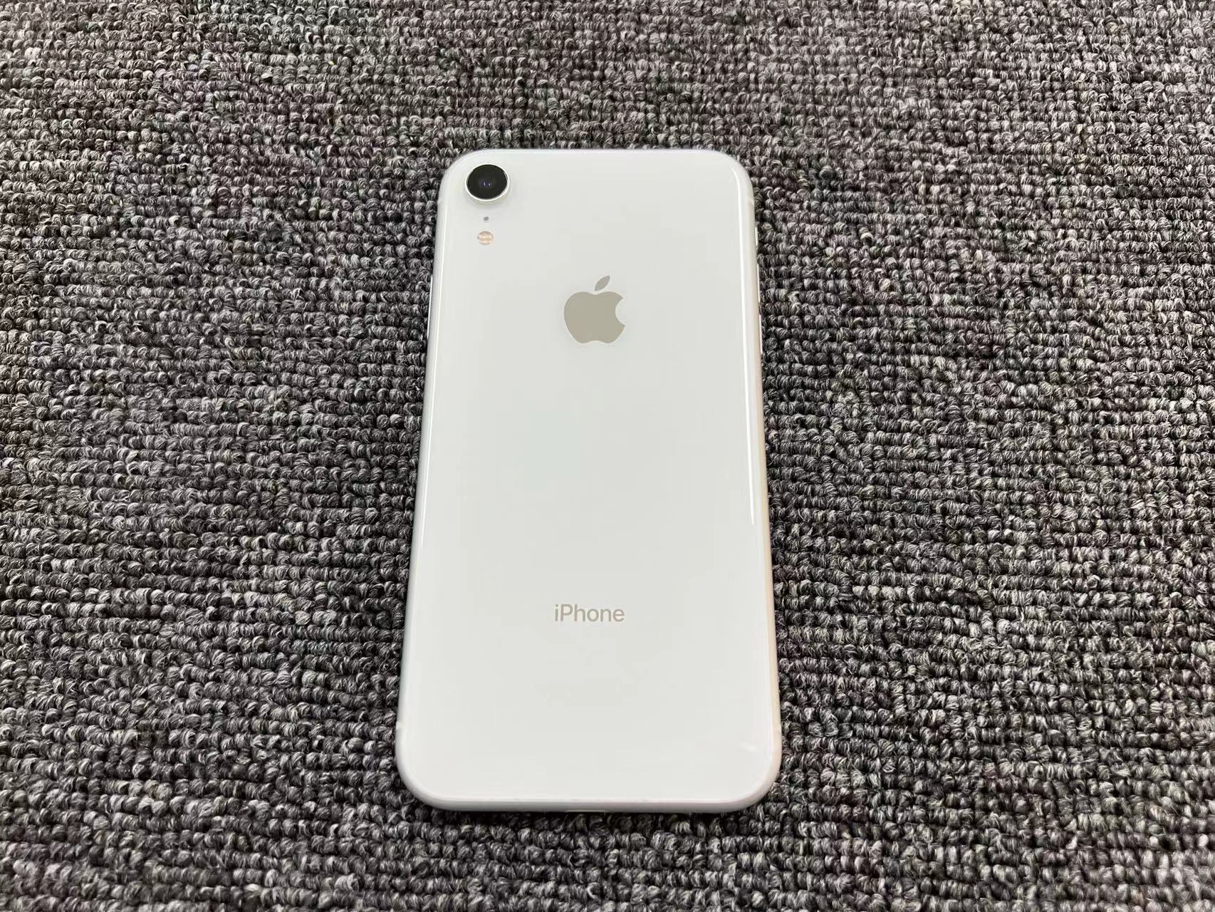 iPhone xr 国行 128G 白色换电池 100电 小维修过 屏好框小花